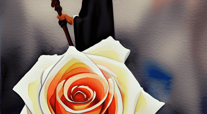 AI-Generated Death Tarot Card Illustration