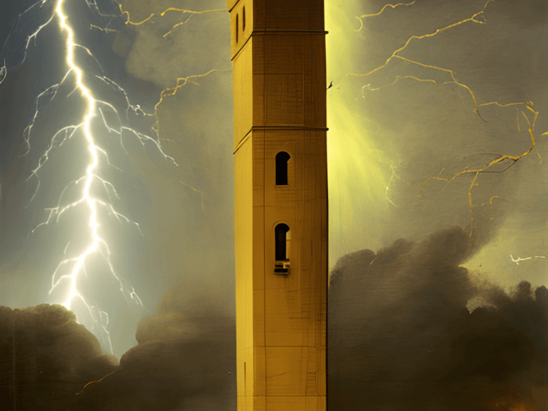 Tower Tarot Card, AI-Generated Illustrations