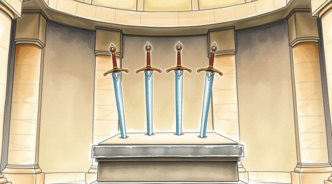 Tarot Encyclopedia – The Four of Swords