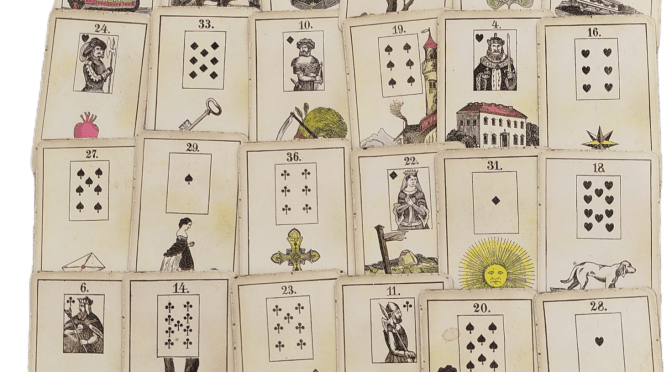 Flip-Through of an Old Lenormand Deck